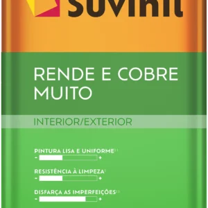 Suvinil Acrílico Fosco Rende e Cobre Muito 18L