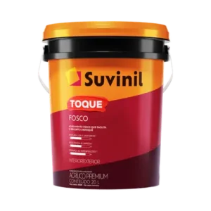 Suvinil Acrílico Toque Fosco (Cor Branco Neve) Balde 20L - Rio do Pincel